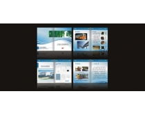 蓝色波纹水珠浪花 企业VI形象设计的创新矢量素材